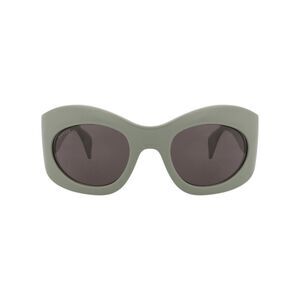 Gucci Shield-Frame Recycled Acetate Sunglasses Green Unisex-Adult